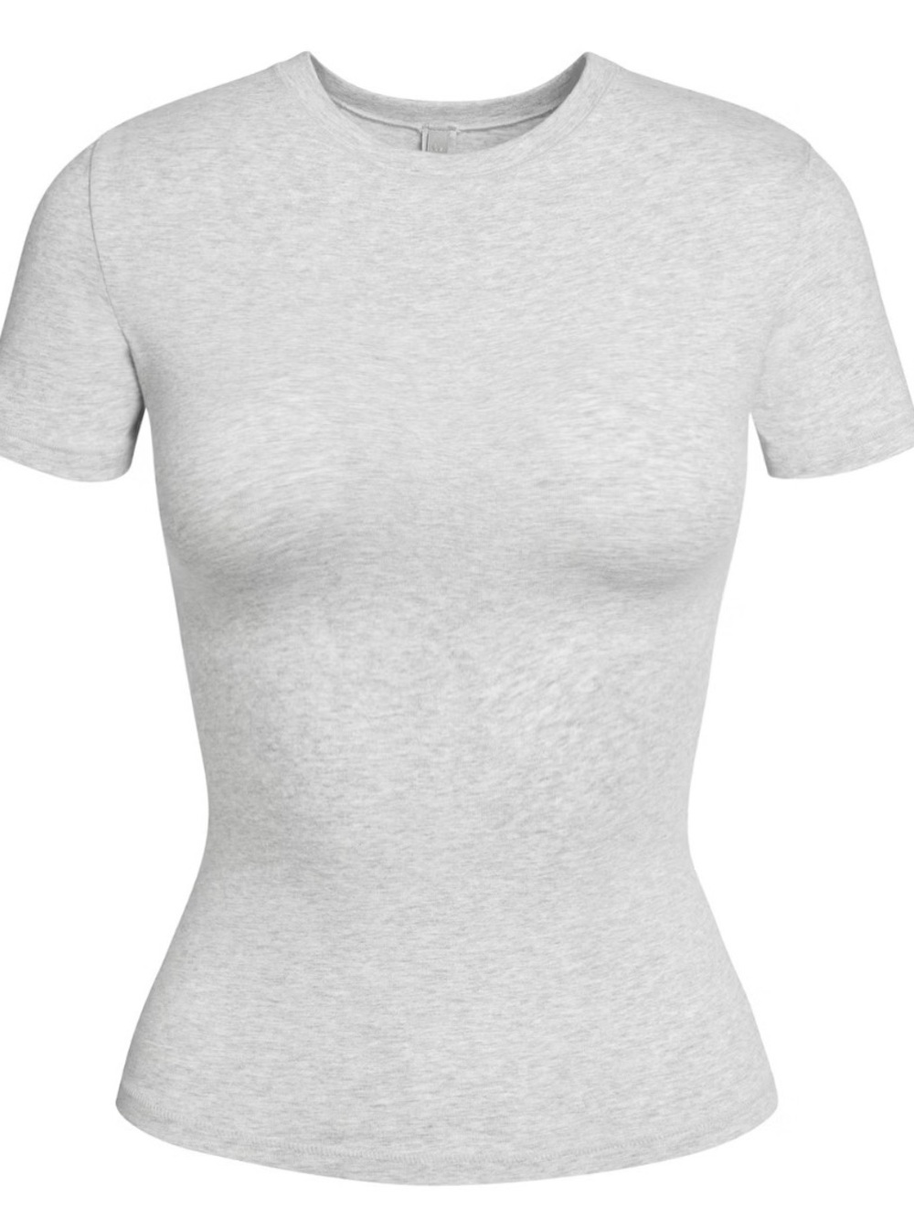 SKIMS Cotton Jersey T-Shirt Light Heather Gray Size M Medium